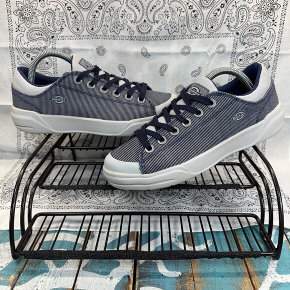 Dickies Supa Dupa Low Women's Soft Toe Indigo Safety Shoe Sneakers Sz 6.5M - Picture 1 of 10